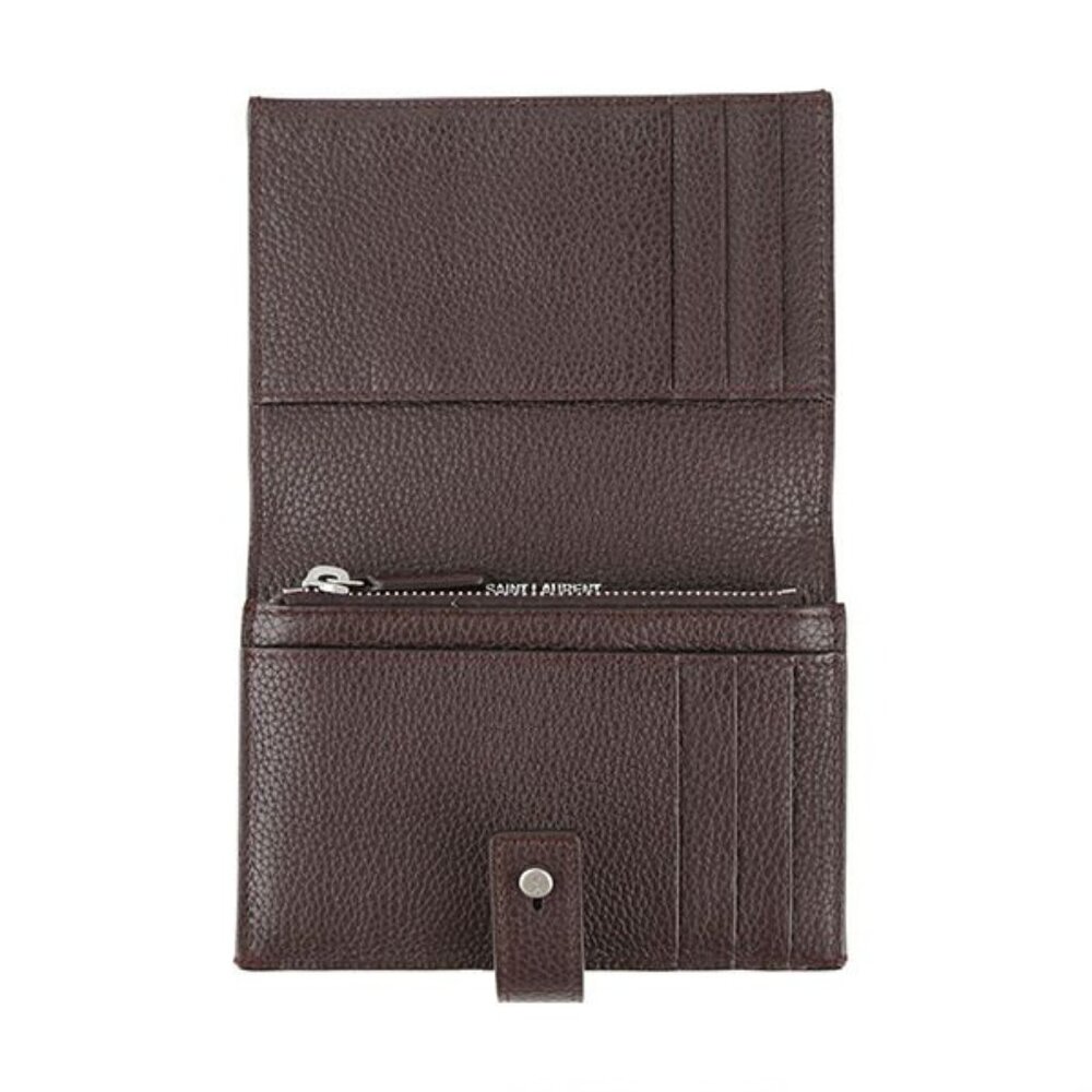 Saint Laurent Bifold Wallet Compact Wallet Bordeaux - Picture 4 of 9